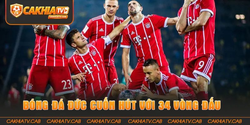 Giải Bóng Đá Đức cuốn hút với 34 vòng đấu kịch tính